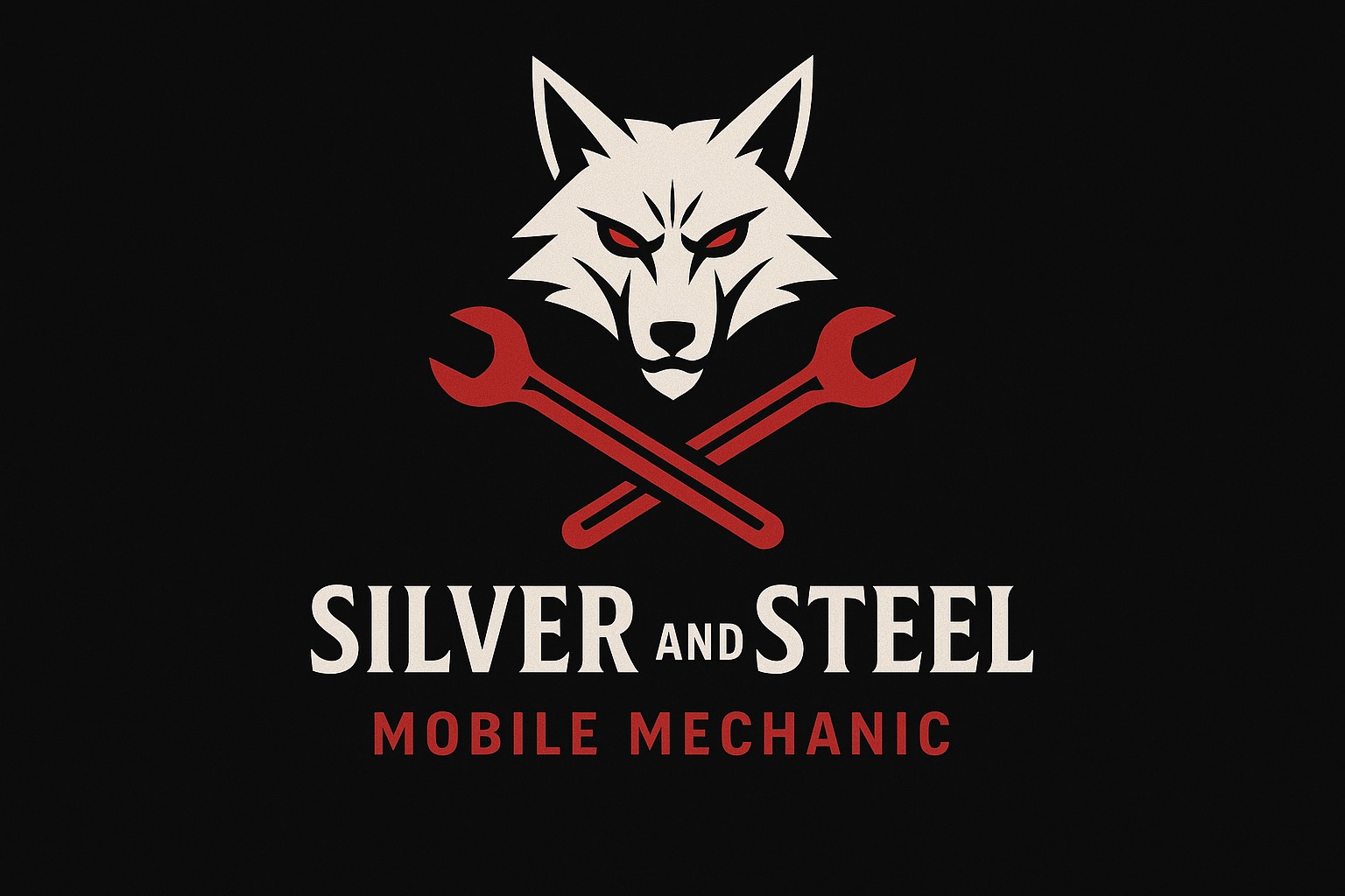 Silver and Steel Mobile Mechanic Logo